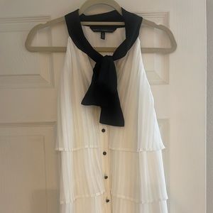 WHBM Pleated Top Size 8